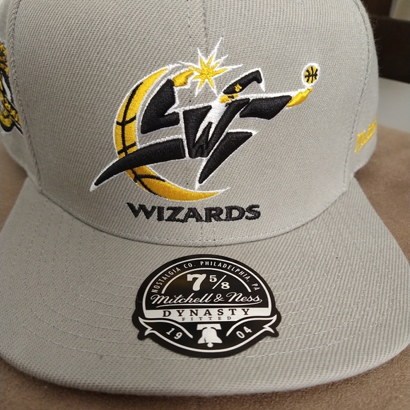 7 5/8 Mitchell and Ness Washington Wizards DC ALL STAR 2001 Fitted Hat NBA - Picture 2 of 9